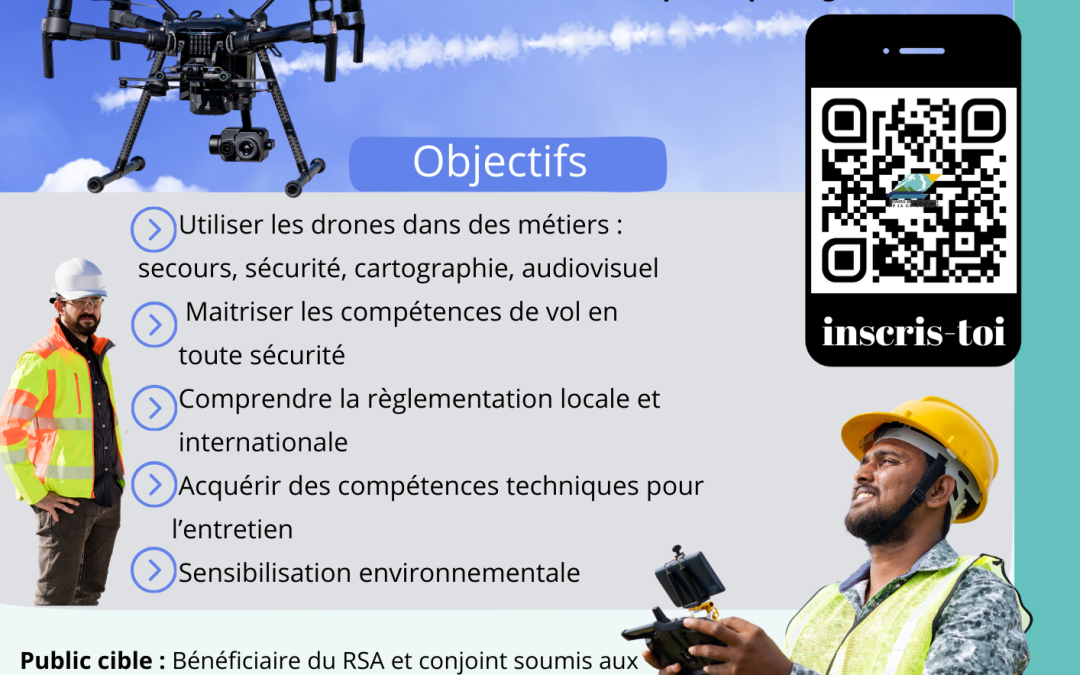 Initiation au pilotage de drone pour l’emploi