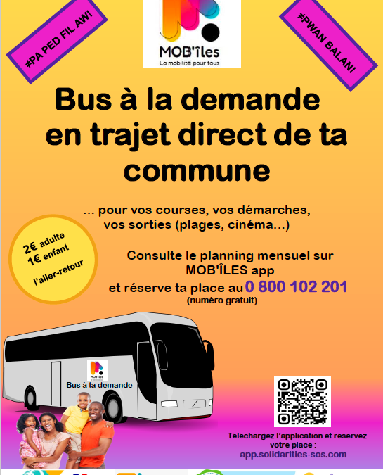 MOBILES – Bus à la demande en trajet direct de ta commune