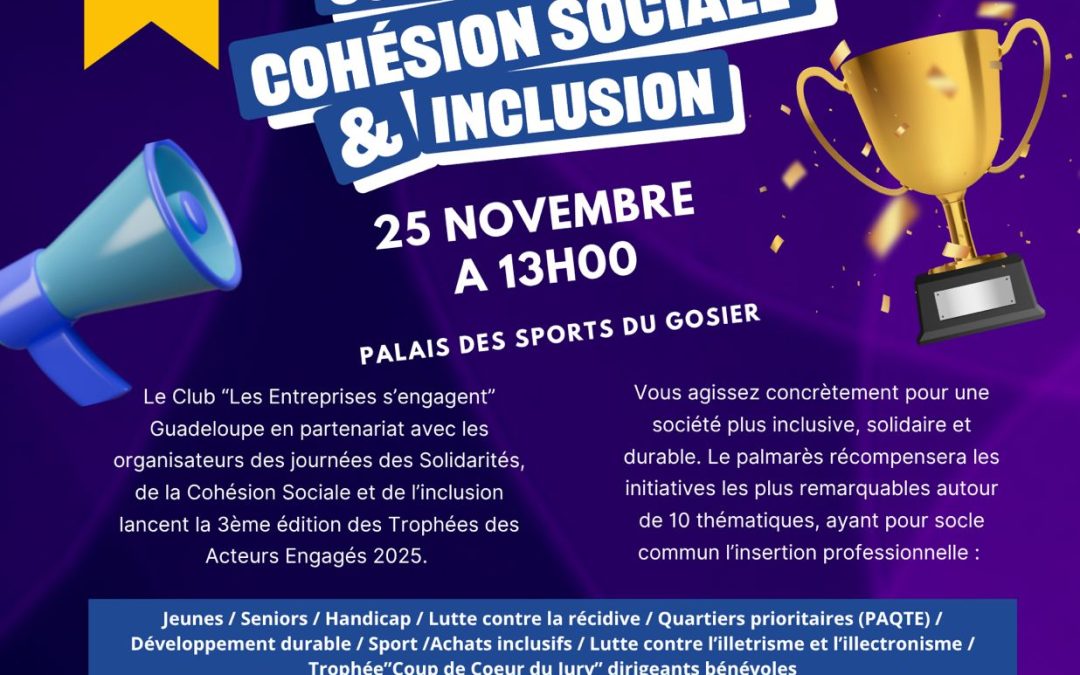 TROPHÉES DES ACTEURS ENGAGÉS – 3ème édition